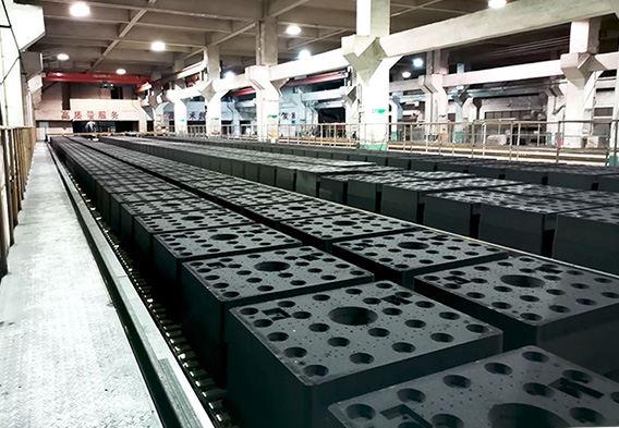 Crawler transmission horizontal casting production line