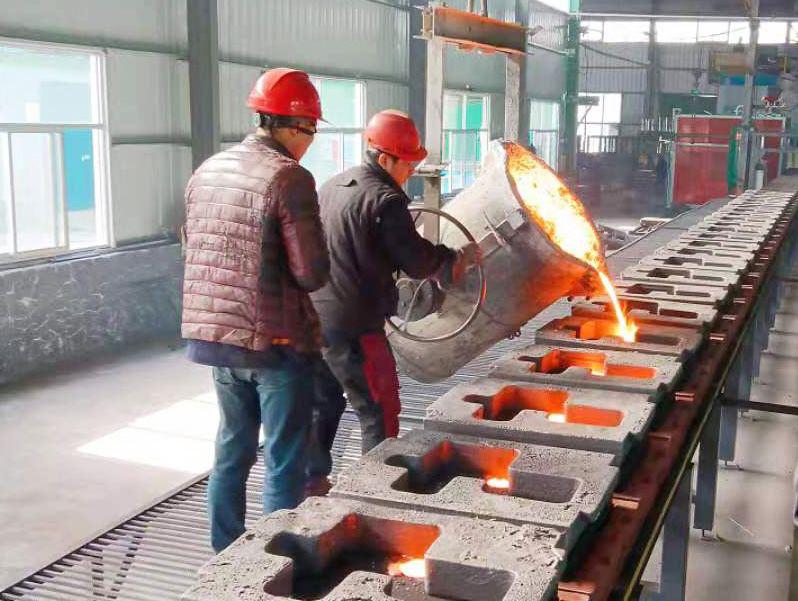 610mm X 710mm horizontal automatic molding production line