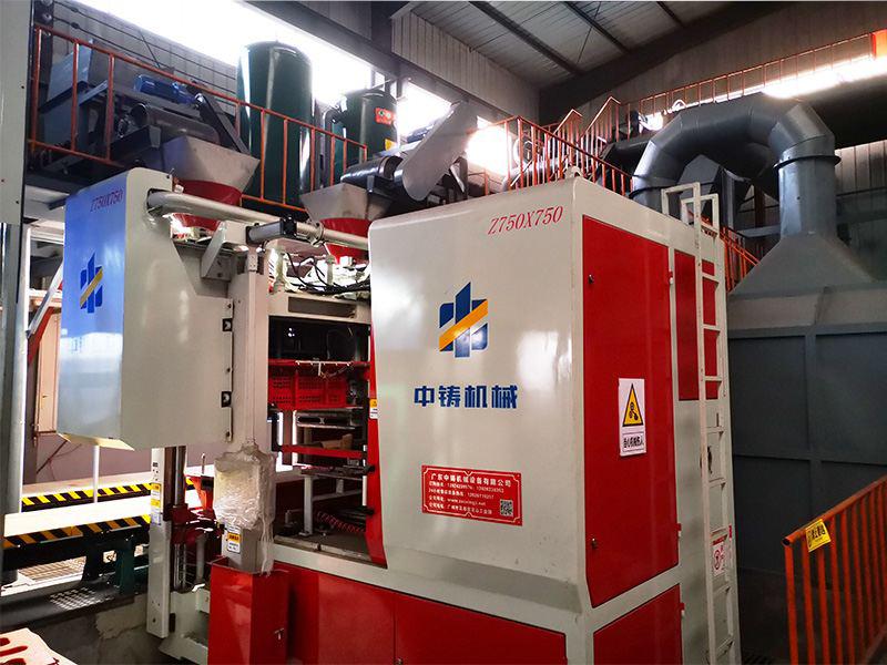 The installation of the horizontal parting automatic molding line has been completed and passed the acceptance inspection on time