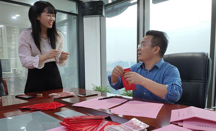 The company sends holiday gifts and gratitude to every employee's family