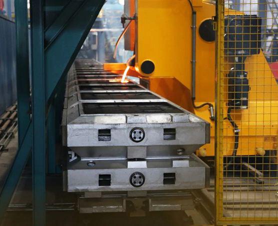 Types and differences of automated molding production lines for tidal sand casting