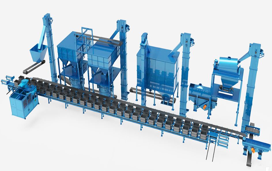 Casting sand circulation treatment system