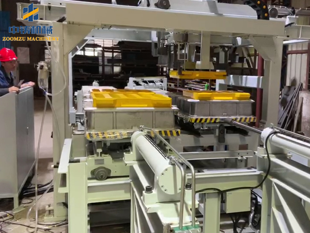 Fully automatic sand casting molding line