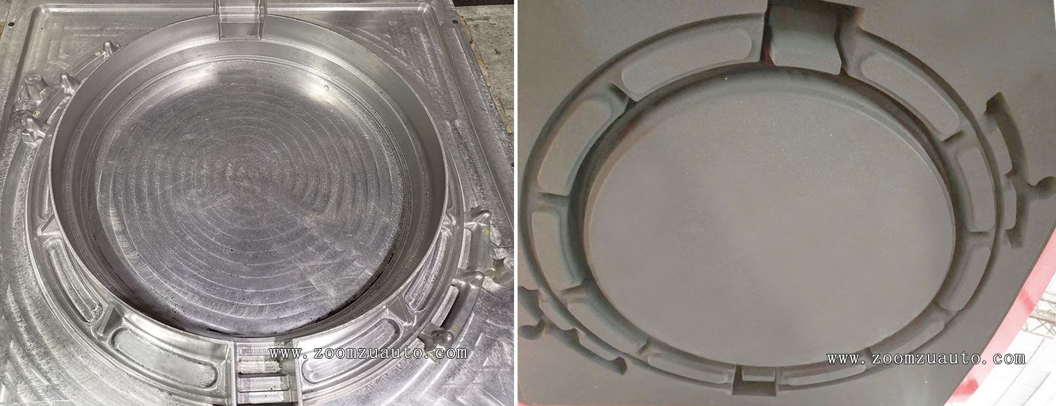 Production of manhole cover casting and shaping