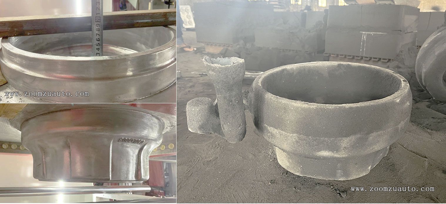 Casting production of brake castings Casting production of brake castings