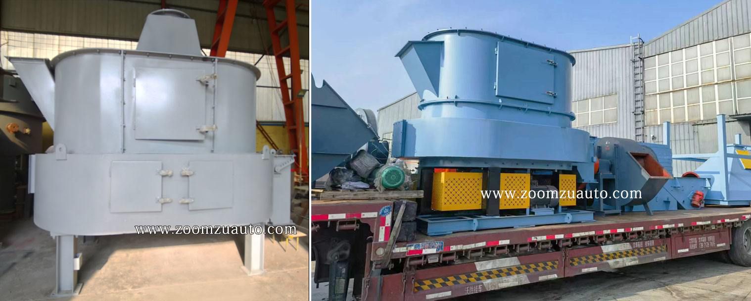 Old sand mixing and cooling equipment in the foundry