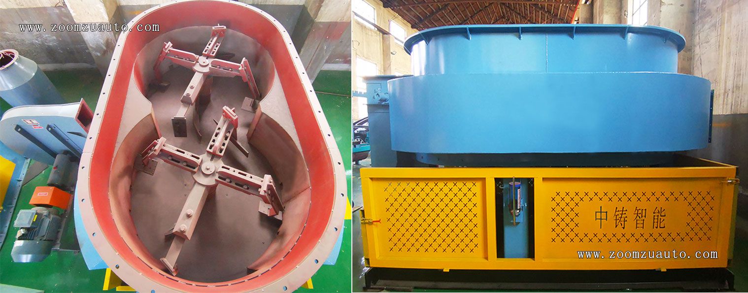 Casting hot sand cooling equipment