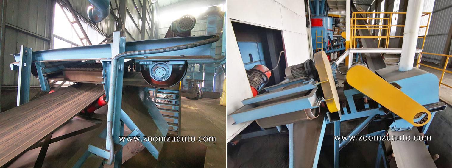 Casting sand magnetic suction device