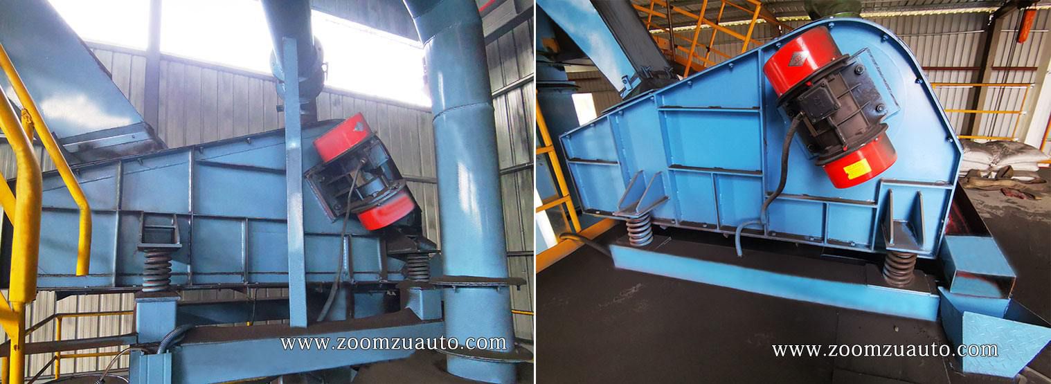 Vibration screening equipment for casting