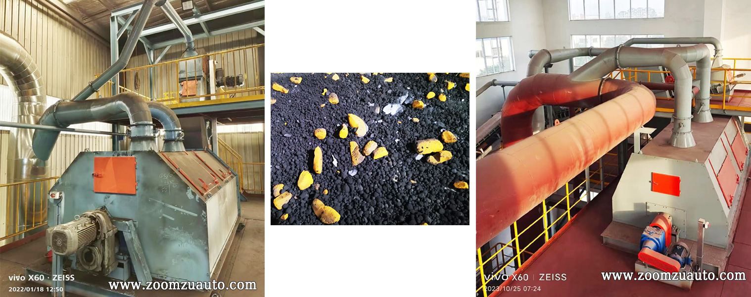 Casting screening and crushing equipment