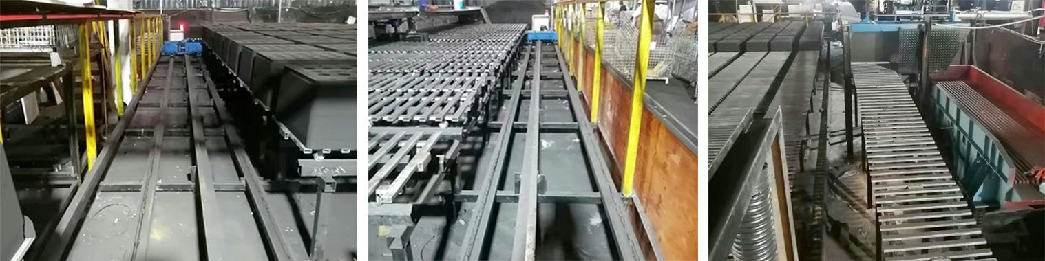 Sand mold casting line