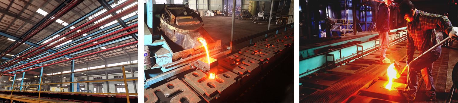 Automatic molding line for sand casting