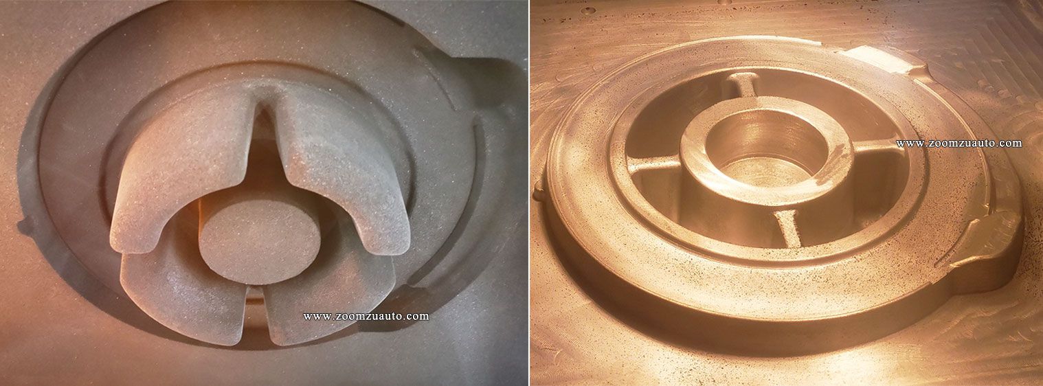 Automated casting and shaping of agricultural machinery parts