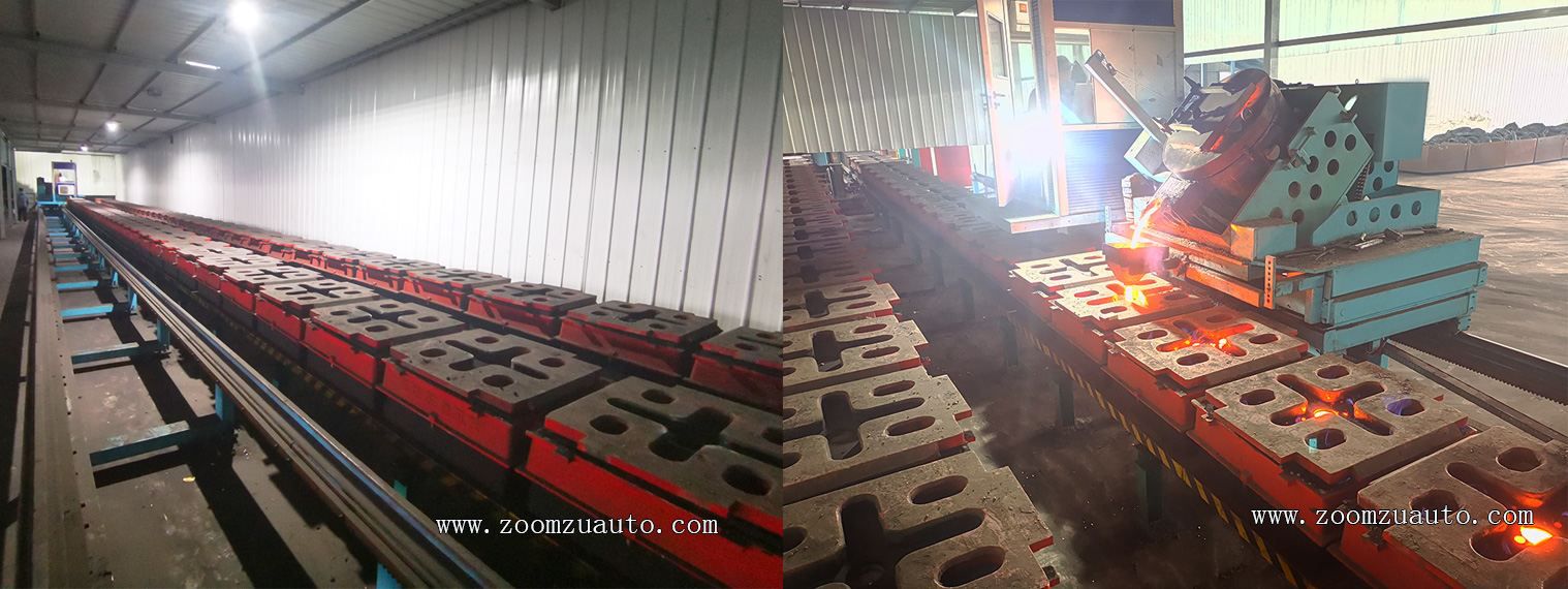 Automated pouring line