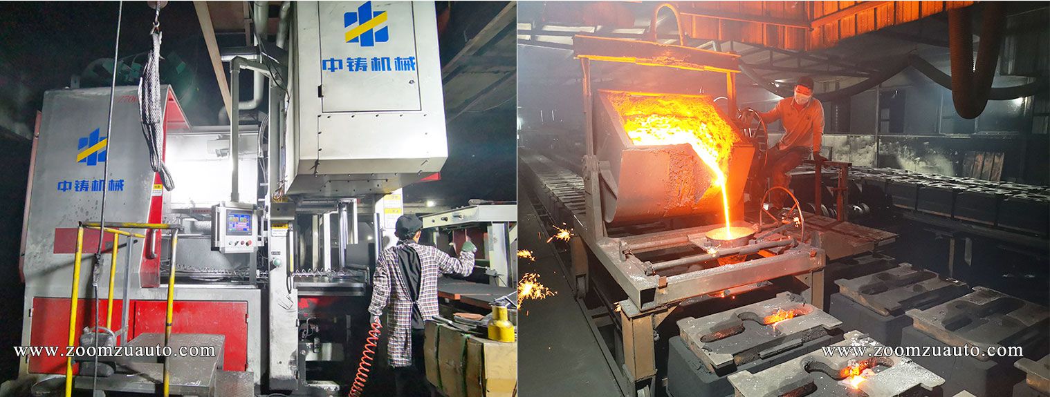 Green sand casting automatic molding line