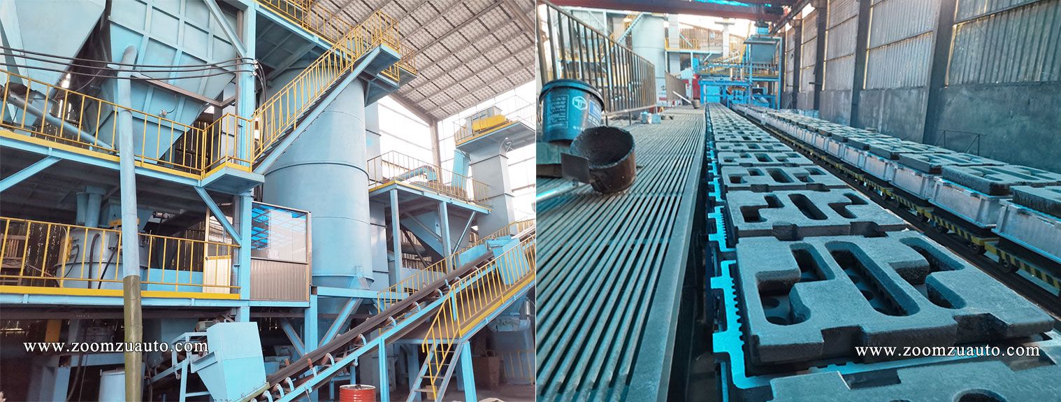 Green sand molding machine