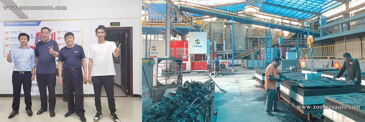 Green sand casting molding equipment