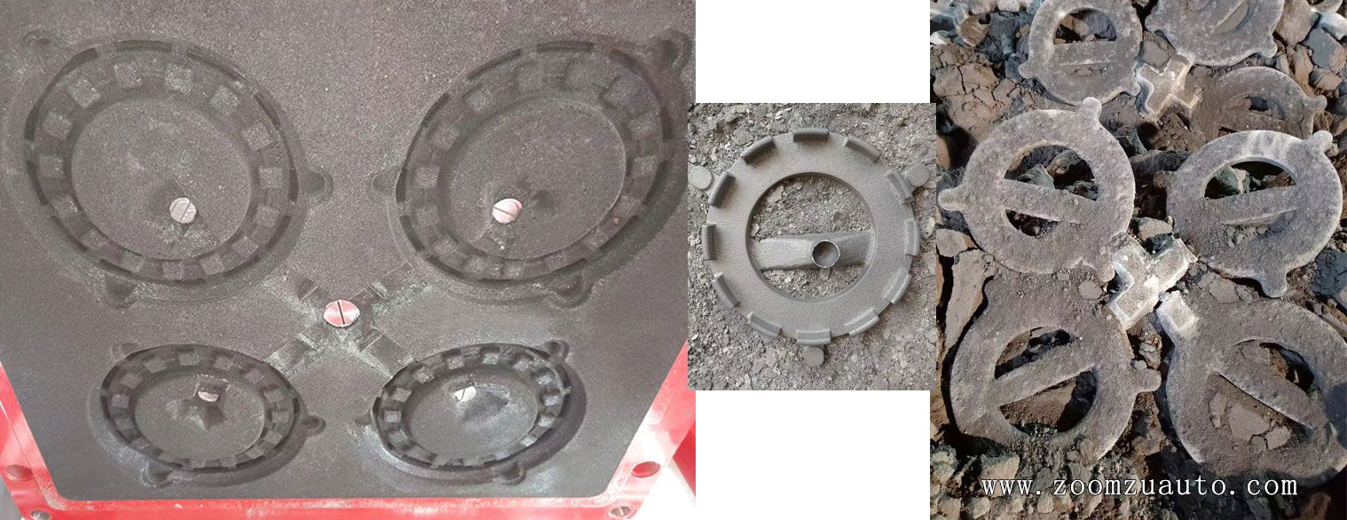 Sand mold exhaust hole