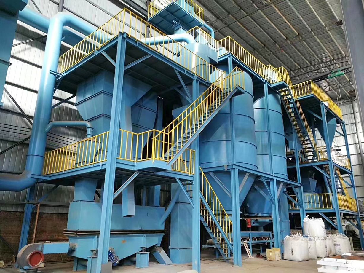 clay sand treatment line